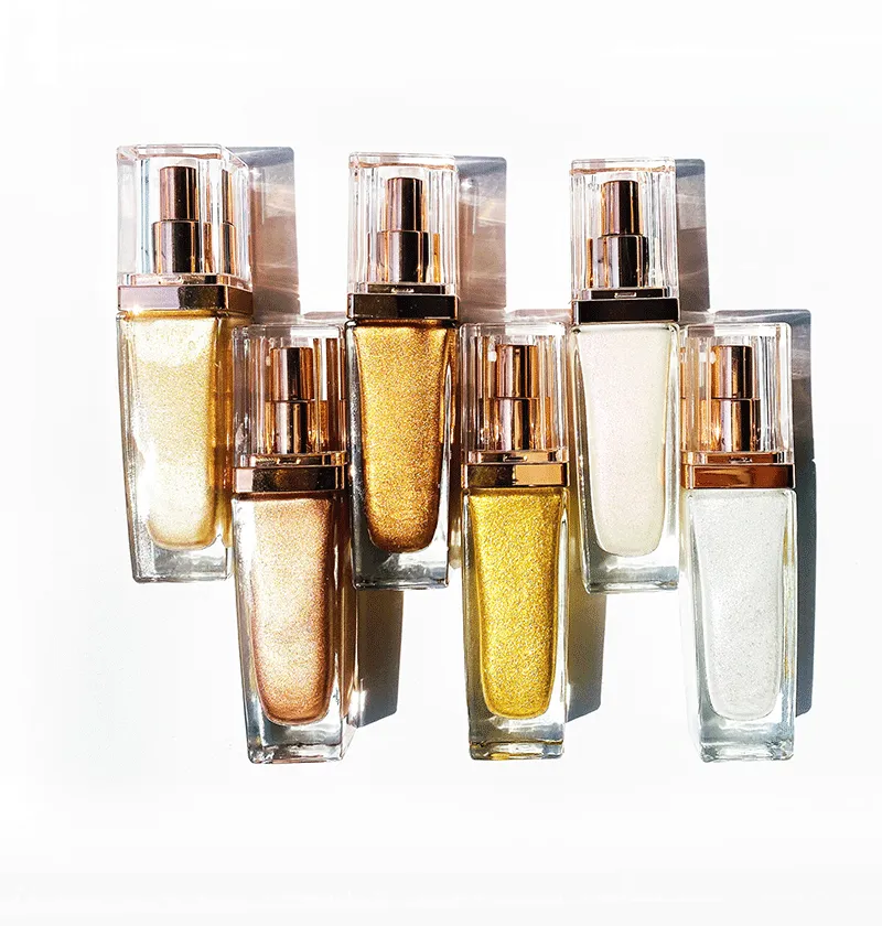 Private Label Shimmer Body Oil Bronze Face Highlighter Illuminator body Makeup