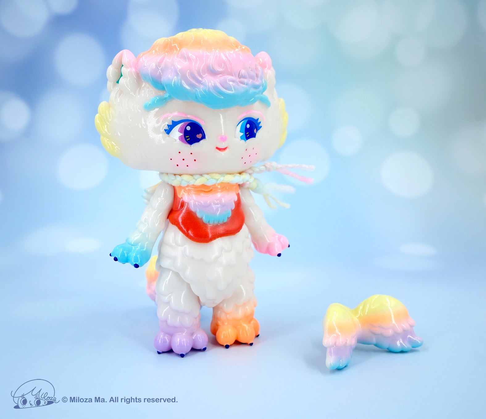 Rainbow Pearl Cat by Miloza Ma