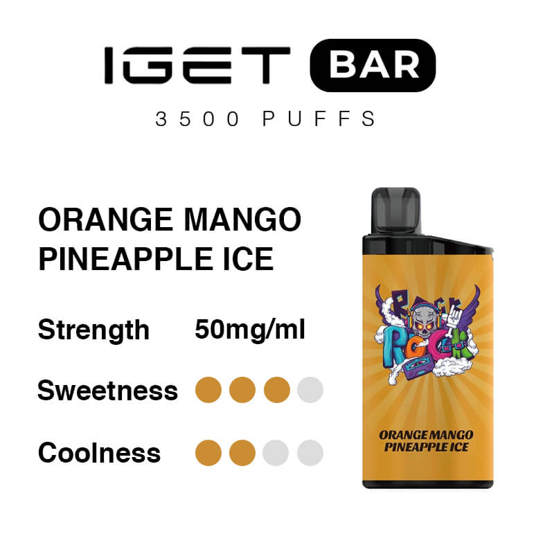 IGET Bar - Orange Mango Pineapple Ice (3500 Puffs)