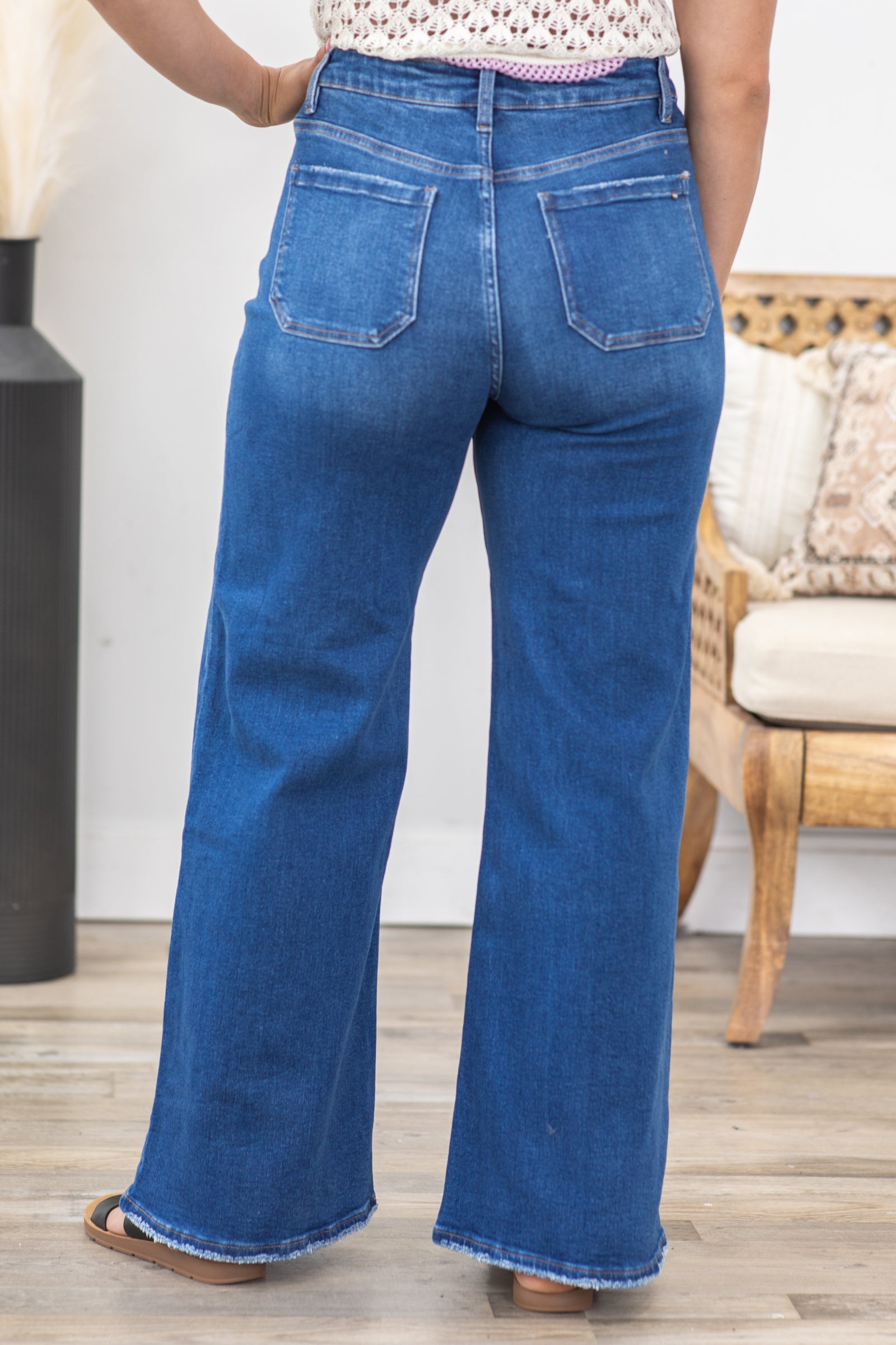 Mica Medium Wash Wide Leg Jeans