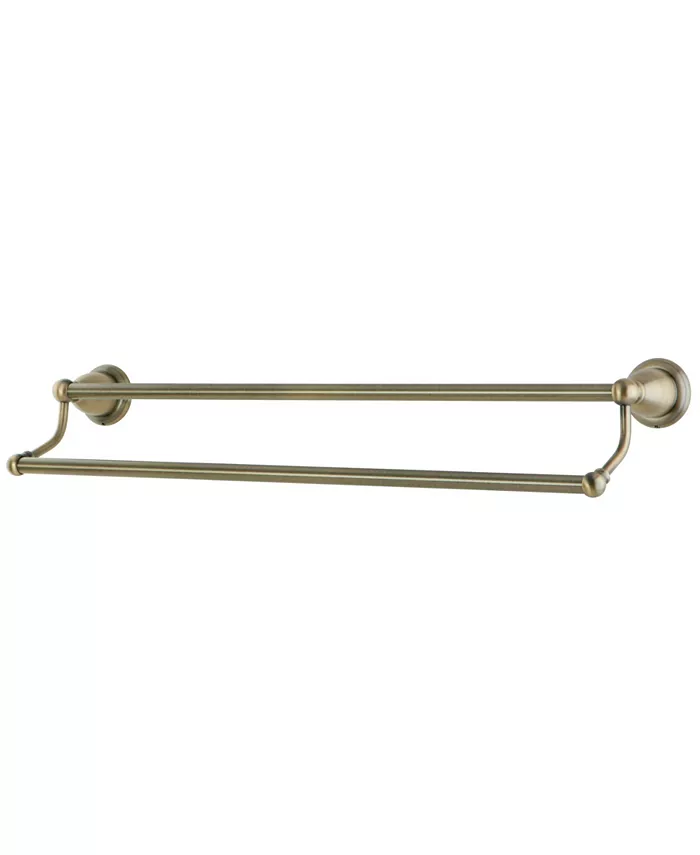 Kingston Brass Heritage 24-Inch Dual Towel Bar in Vintage Brass