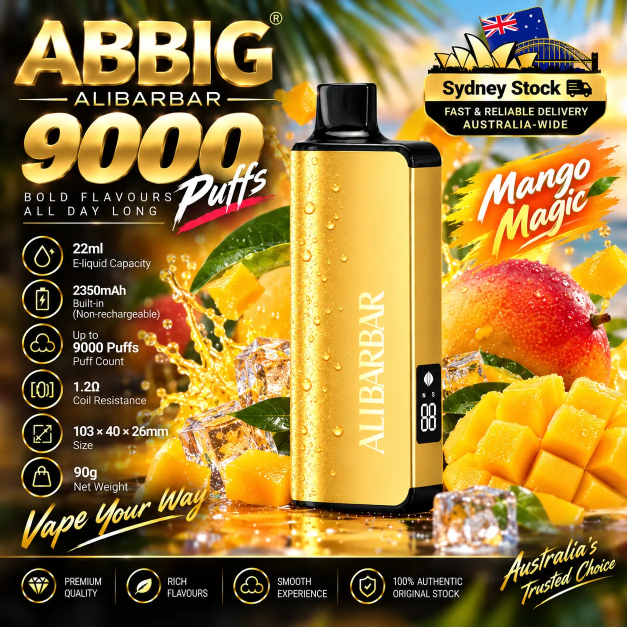 🎉Alibarbar ABBIG 9000  ( Sydney Stock 🚚 )