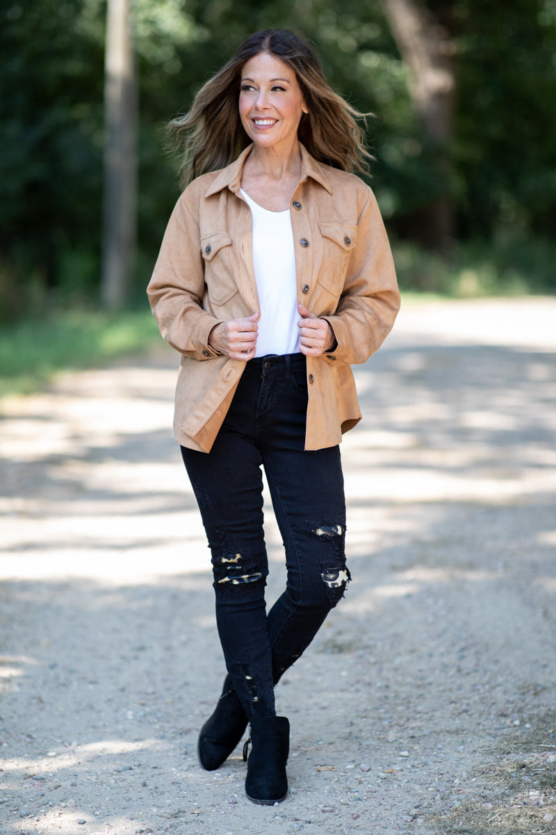 Judy Blue Black Animal Print Patch Jeans