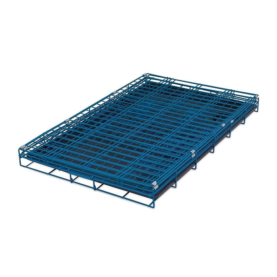 generic Double Door Steel Dog Kennel， Medium，Blue