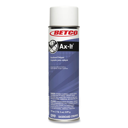 Betco Ax-It Aerosol Baseboard Stripper | Sassafras Scent， 19 oz Aerosol Spray， 12