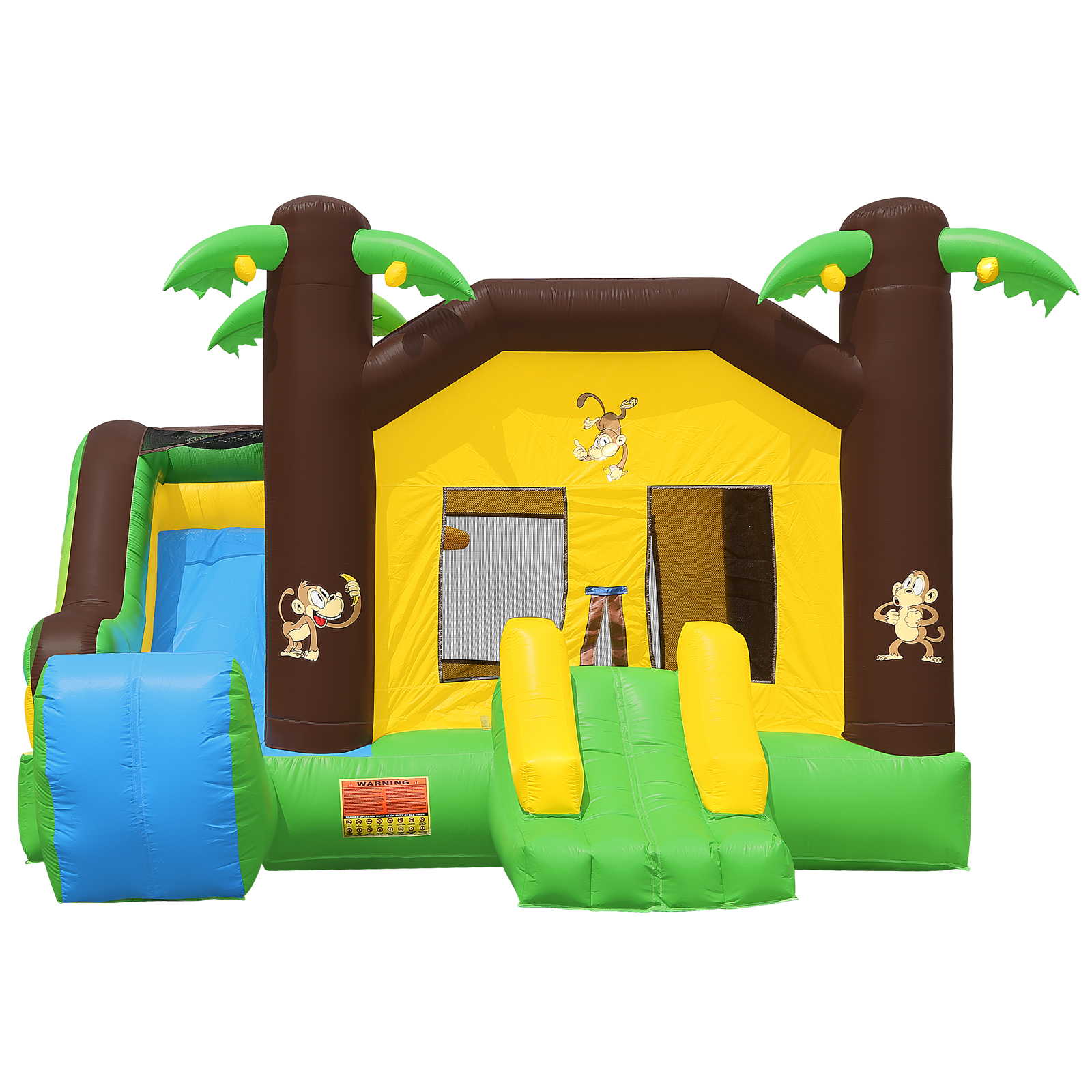 Cloud 9 Commercial Grade Jungle Bounce House 100% PVC with Blower and Slide