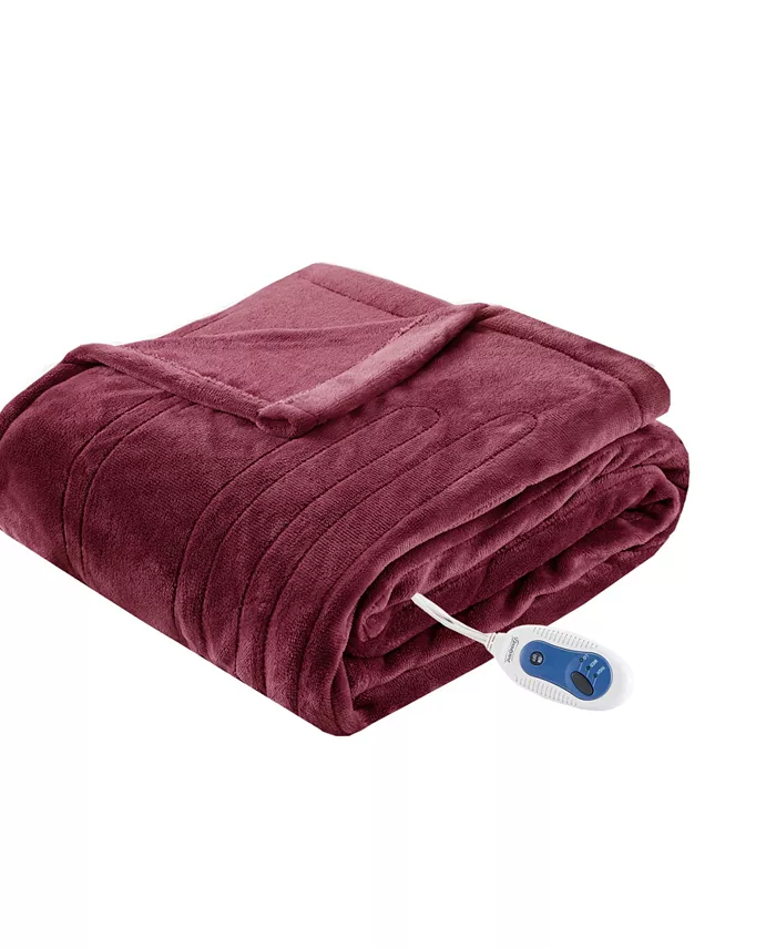 Beautyrest Plush Electric Throw， 60