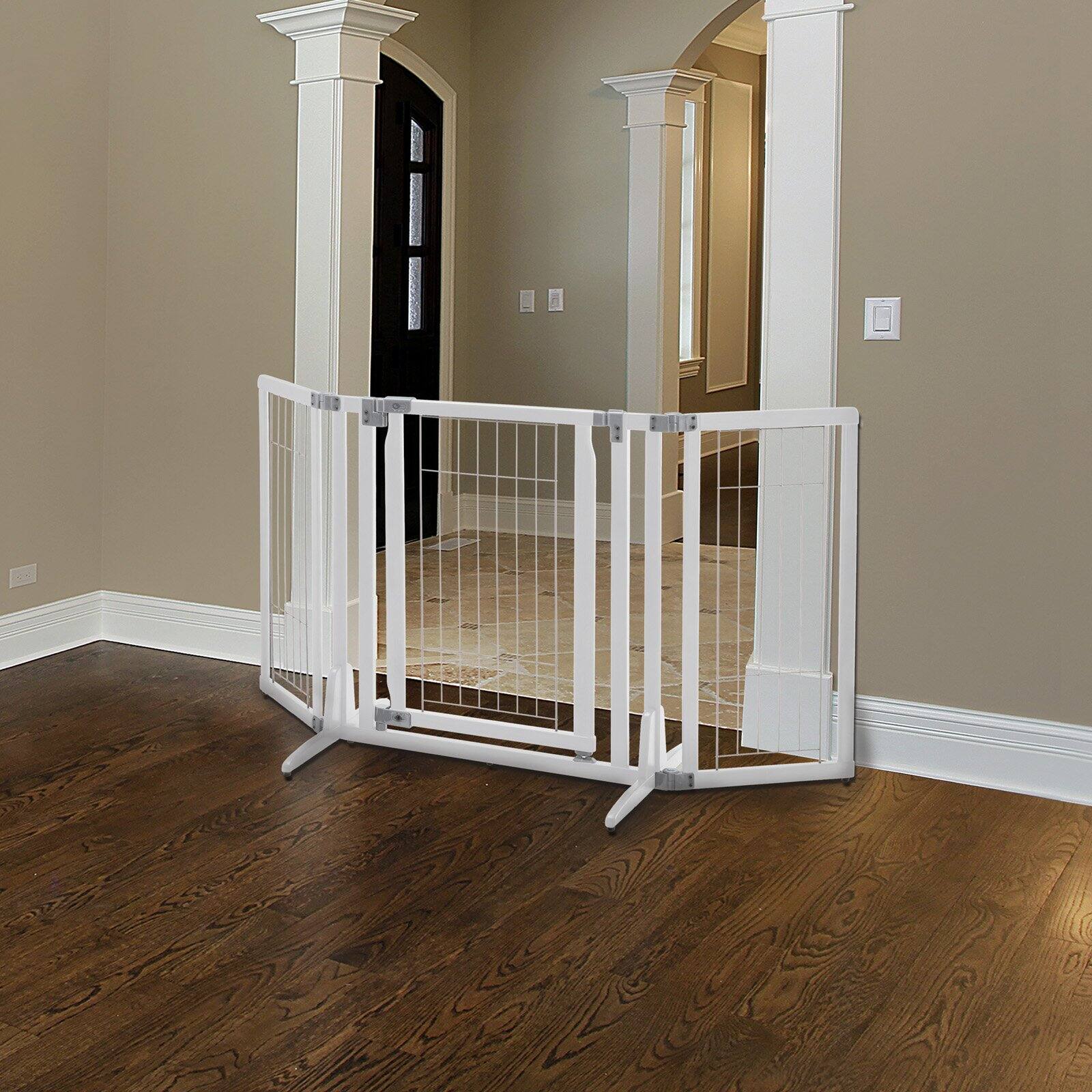 Richell Premium Plus Freestanding Pet Gate Black 34