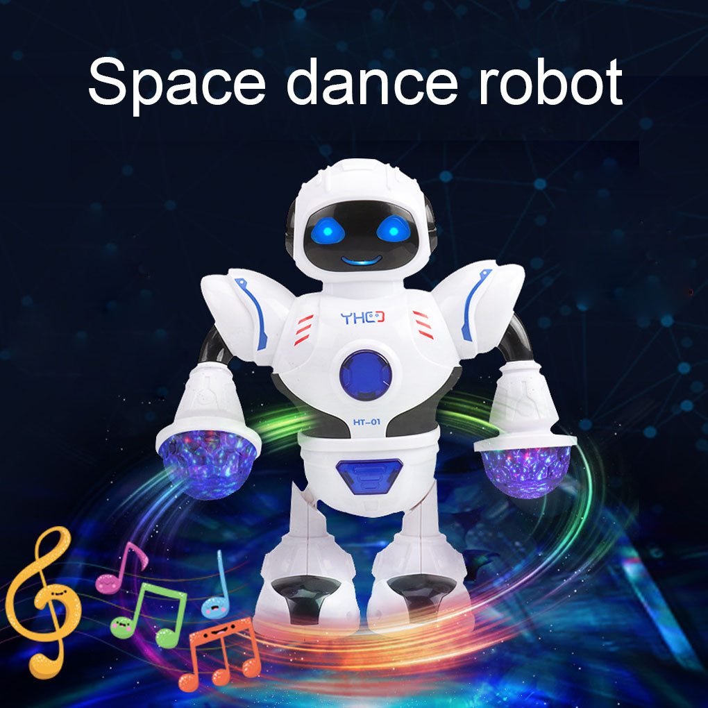 TureClos Electronic Light Music Dancing Robot Kids Walking Dancing Singing Musical Colorful Children Robot Toy