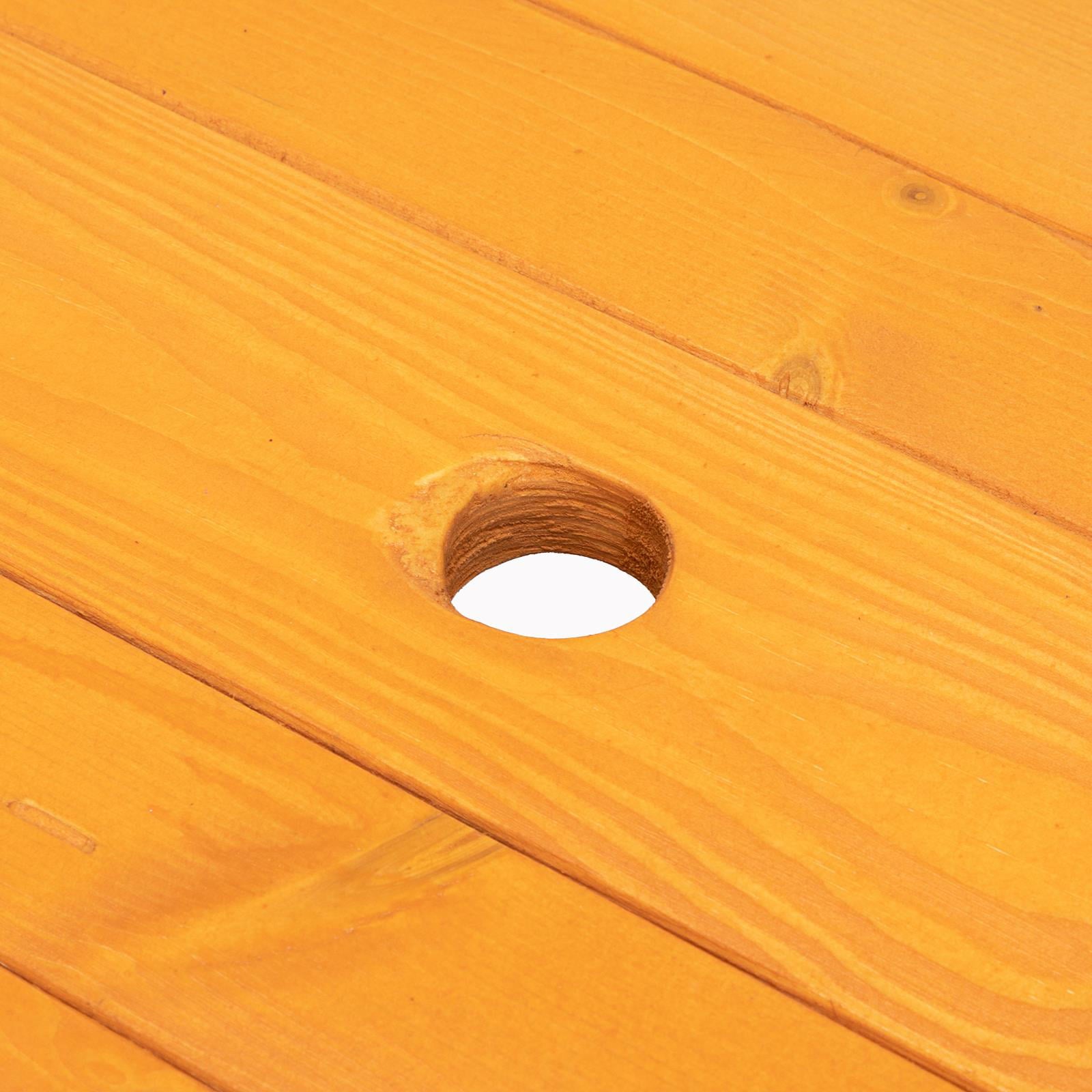 GoDecor Dual Purpose Conjected Wood Table and Chair for Picnic