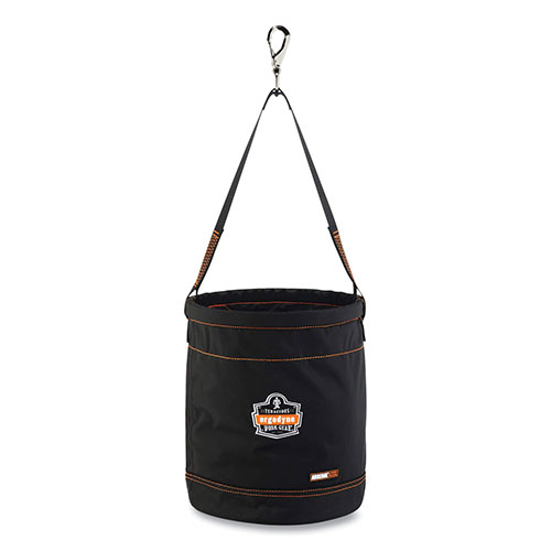 Ergodyne Arsenal 5970 Swiveling Hook Nylon Hoist Bucket | 100 lb， Black | EGO14970