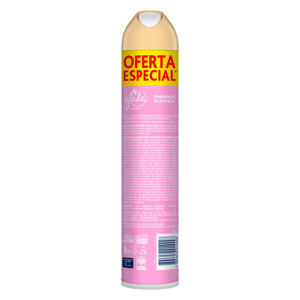 Desodorizador Glade Aerossol Lembrancas de Infancia 360ml Oferta Especial