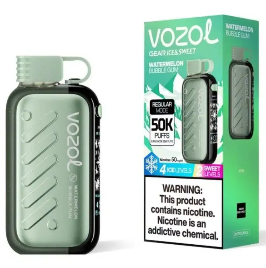 🧊 VOZOL GEAR ICE&SWEET 50000 Puffs – 10-Pack Disposable Vape with Ice & Sweet Control