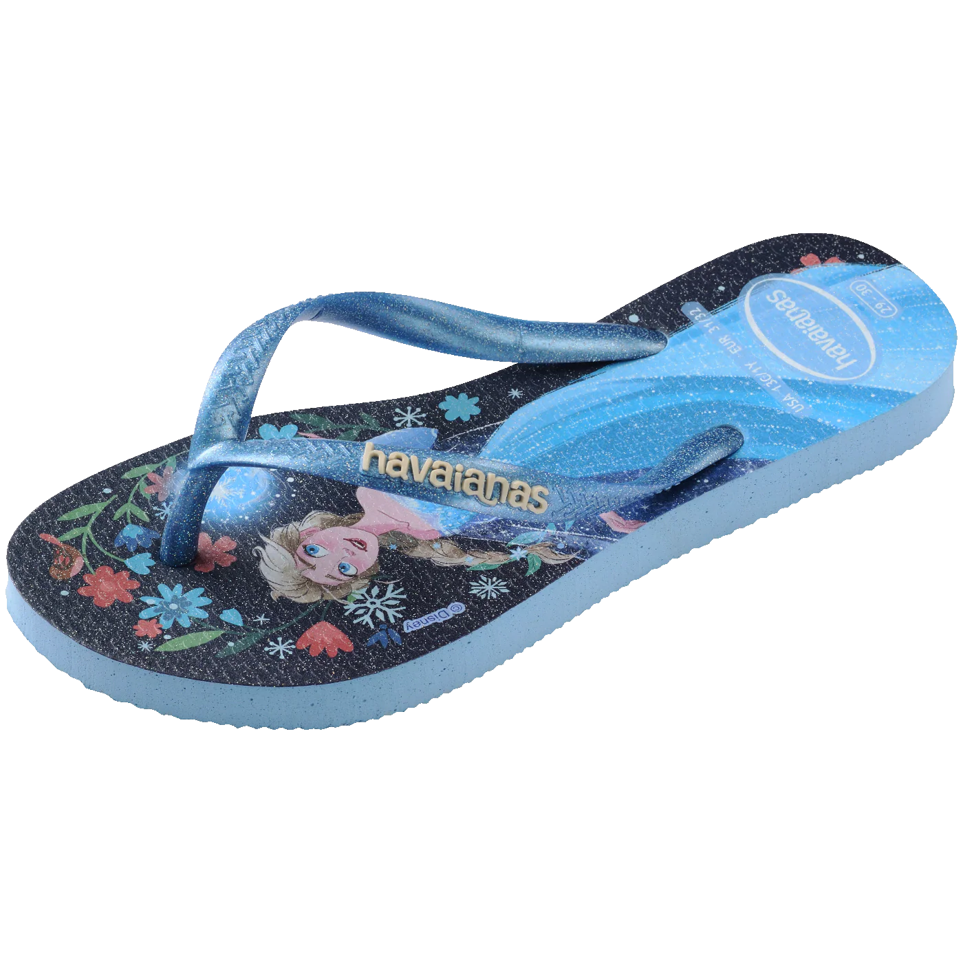 Chinelo Havaianas Infantil Slim Princesas Frozen