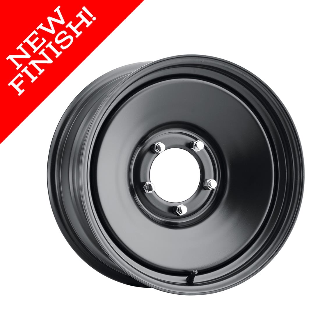 U.S. Wheel 68-88601 U.S. Wheel 68 Series Rat Rod Satin Black Wheels