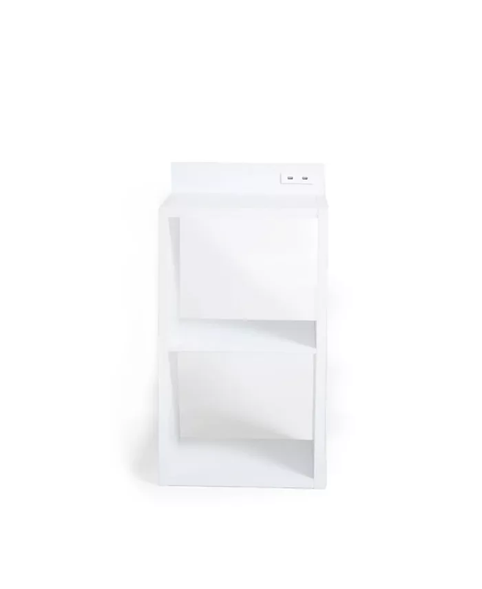 Dormify Charging Storage Cube， Features 2 USB Ports