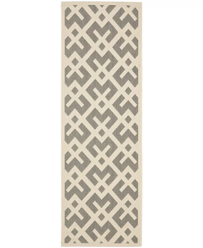 Safavieh Courtyard Grey and Bone 2'3