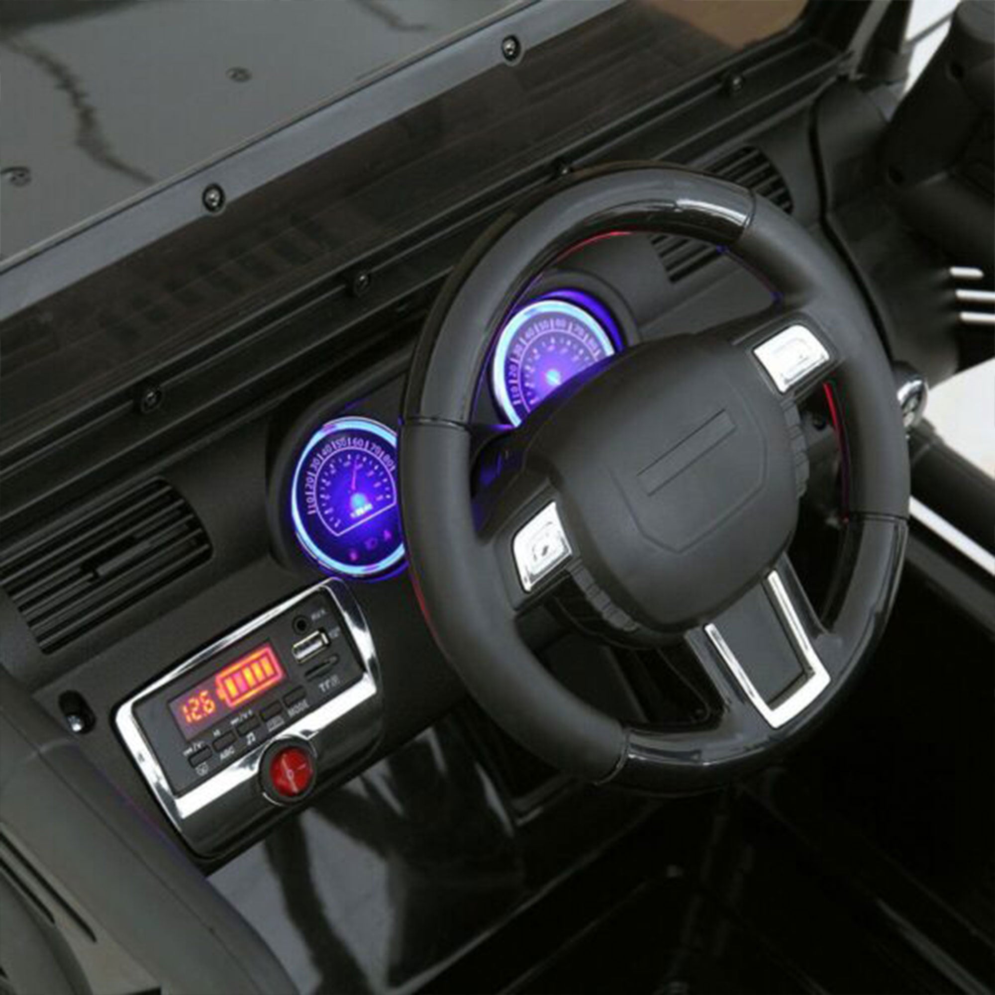 TOBBI 12V Kids Electric Battery Powered 3 Speed Jeep Ride On Toy w/ Remote