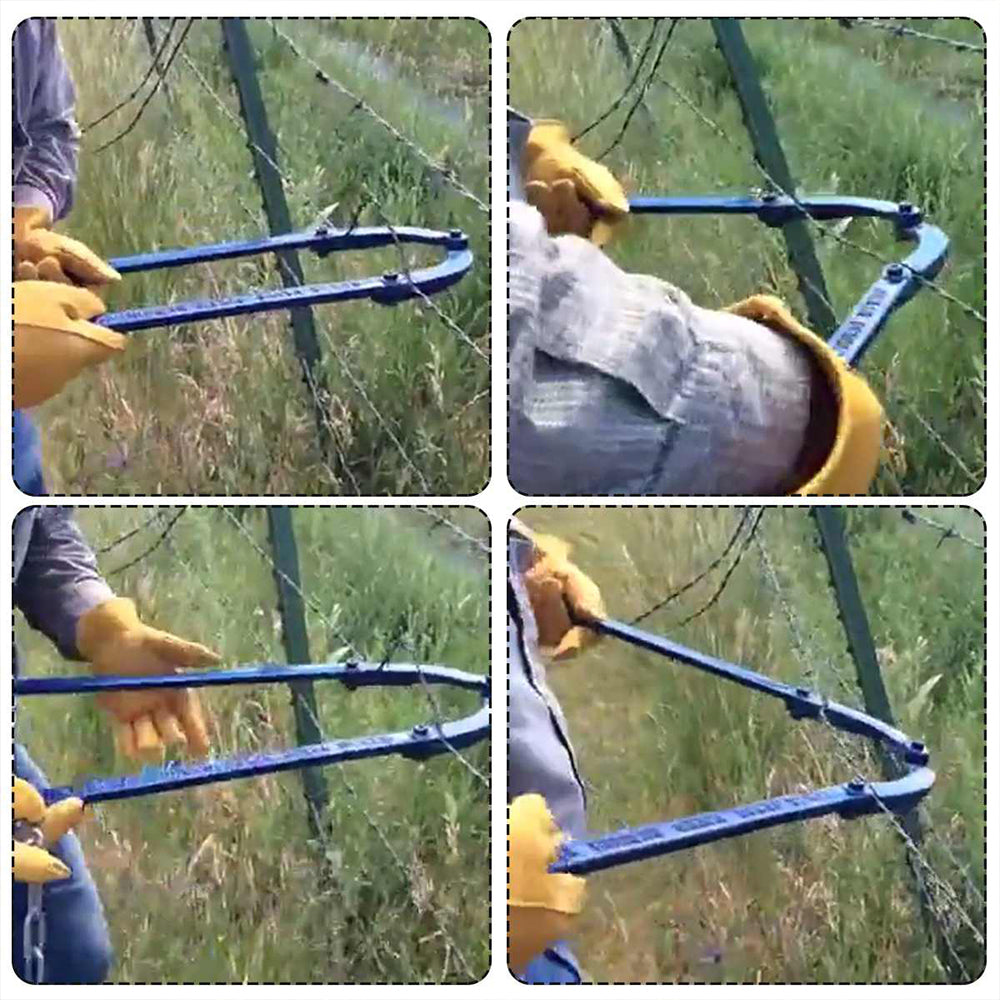 Miuline Fence Fixer, Garden Fence Fixer Chain Fence Strainer Fence Repair Tool for Gardening Heavy Duty Fence Plain Barbed Wire Strainer