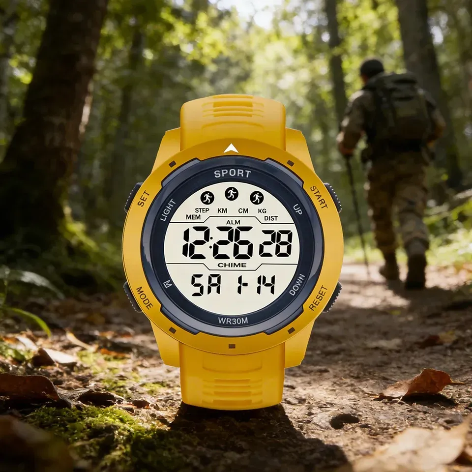 LIUYANGTIAN Sports Digital Watch for Men Kids Boys Multifunction Clock Luminous Chronograph Sweatproof Sport Watch Electronic Wristwatch