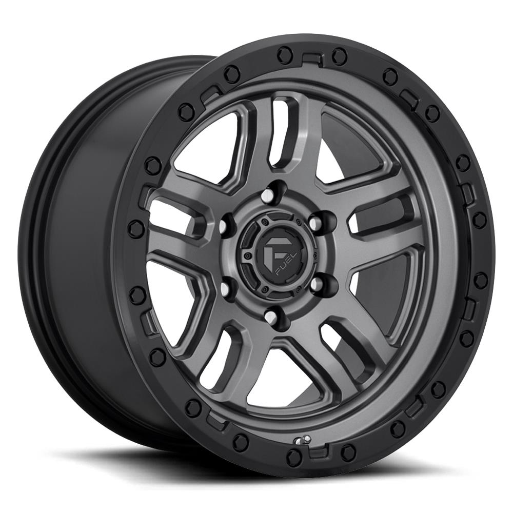 Fuel Off-Road D70118908950 Fuel Off-Road Ammo D701 Anthracite Wheels with Black Ring