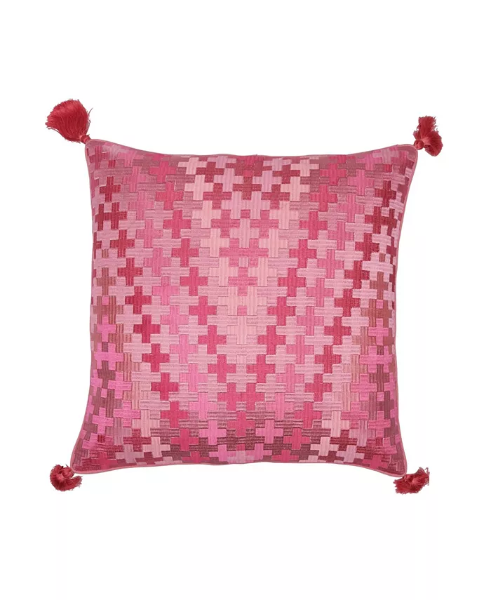carol frank Pepi Lagoon Embroidered Pillow