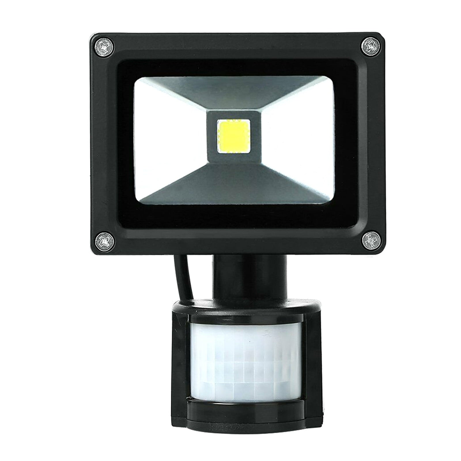 Walmeck LED Motion Sensor Flood Light AC85-265V Outdoor Sensitive Lights Wall Fixture Lamps Floodlight for Parking Yard Patio Pathway Porch Entryways