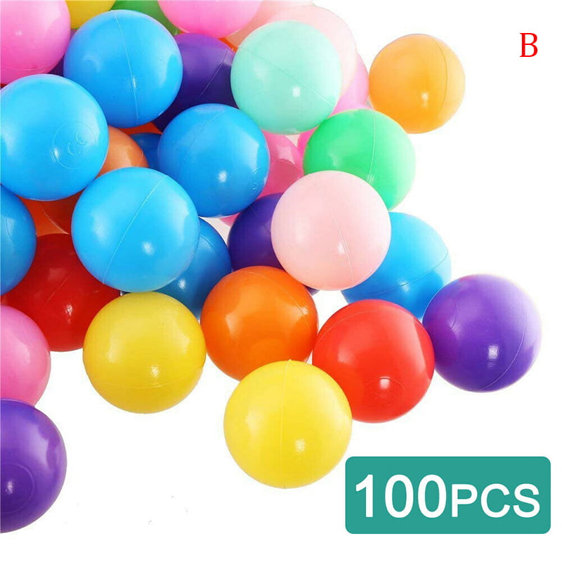 MageCrux 100pcs Colorful Plastic Ball Pit Balls Crush Proof Ocean Ball Kids Toy Games