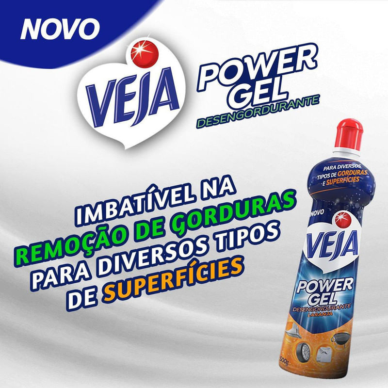 Super Desengordurante Veja Power Gel Limao 500g