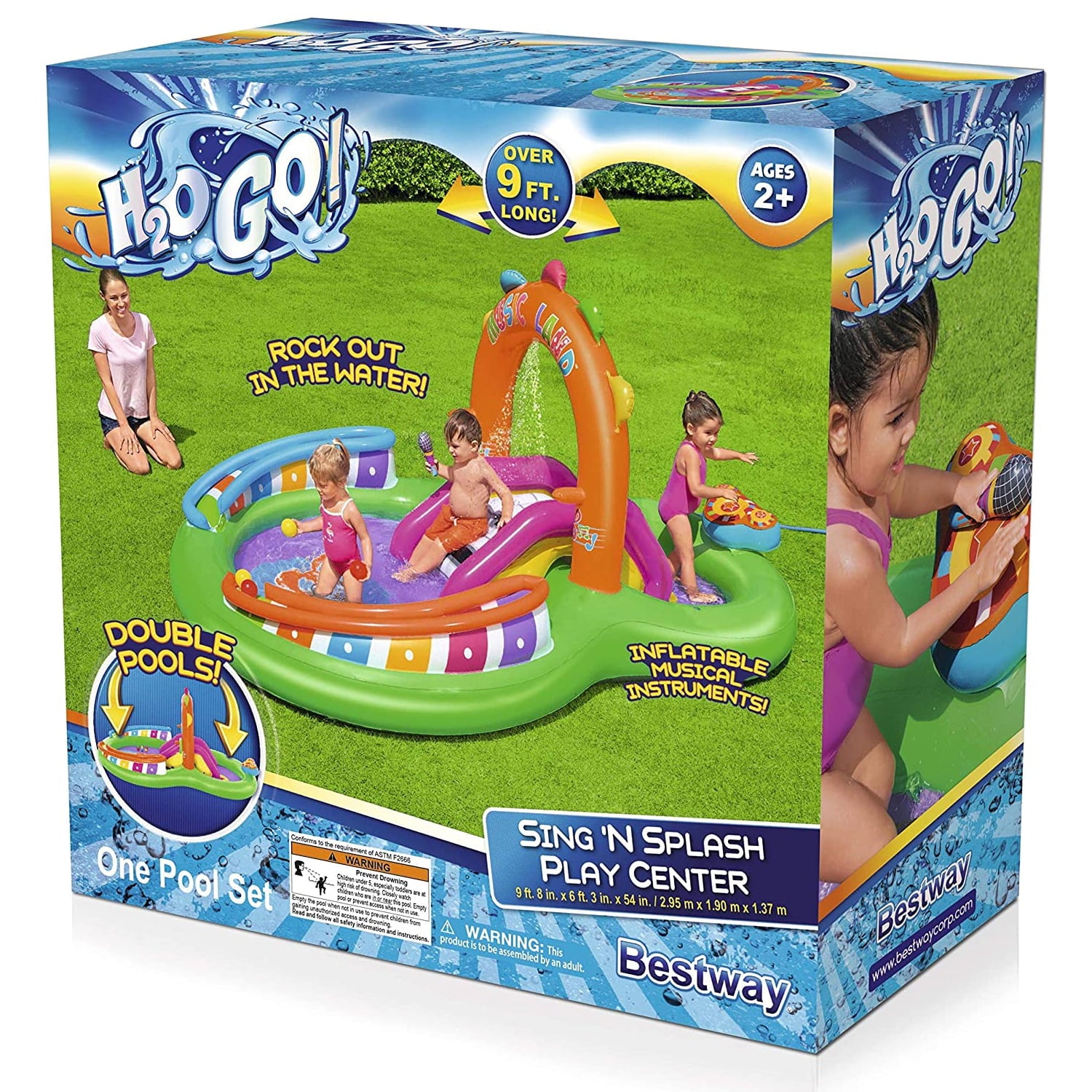 Bestway H2OGO! - Sing ‘n Splash Inflatable Kids Water Play Center