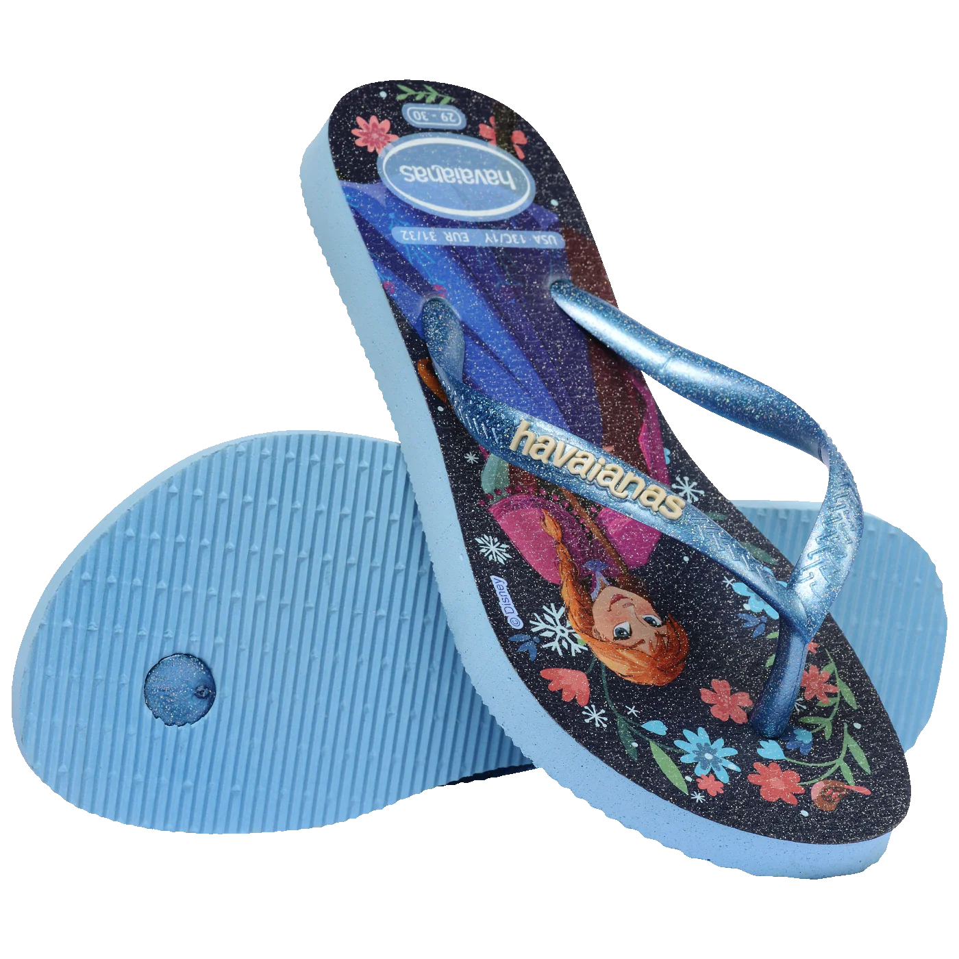 Chinelo Havaianas Infantil Slim Princesas Frozen