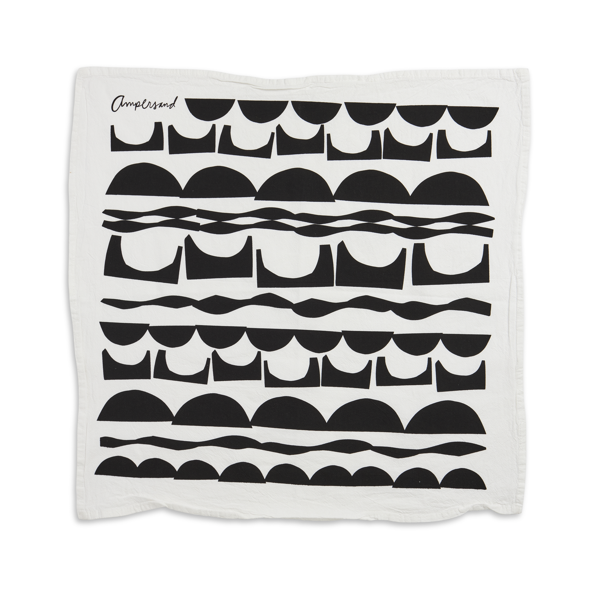 Stepping Stones - Black Cloth Napkins