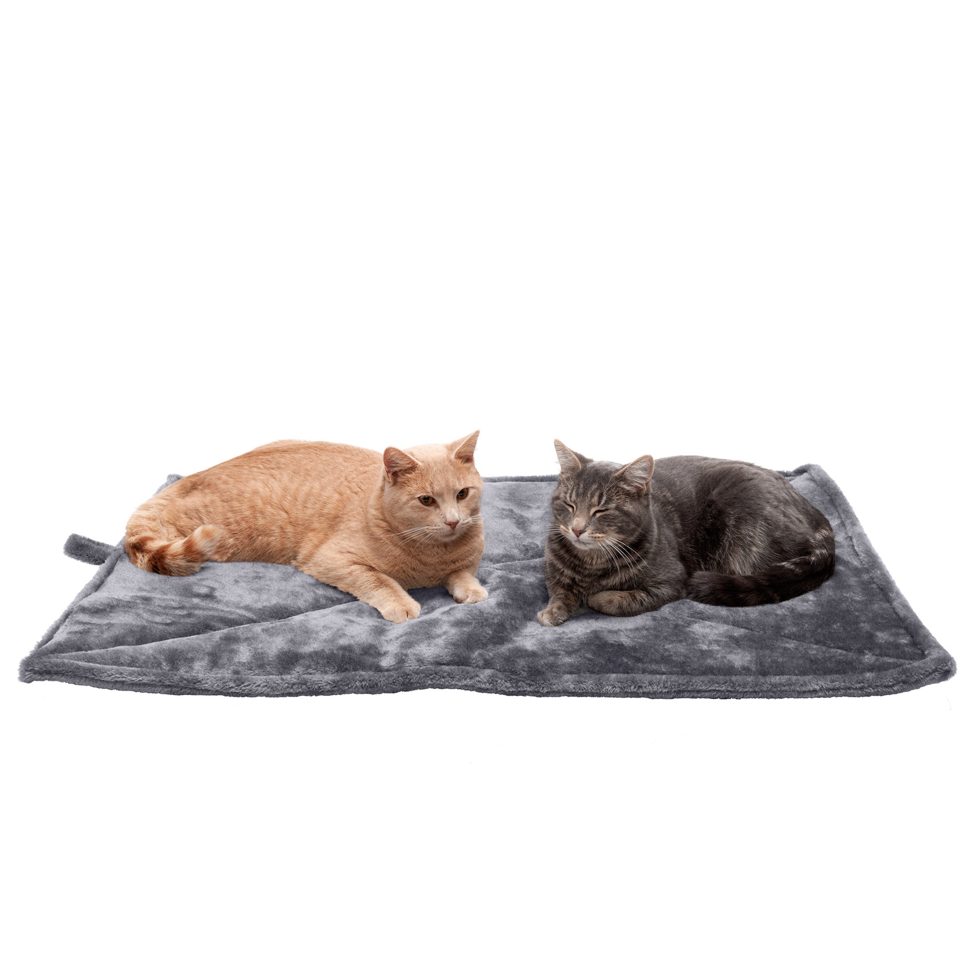 FurHaven | ThermaNAP Faux Fur Self-Warming Pet Bed Mat， Gray， Large