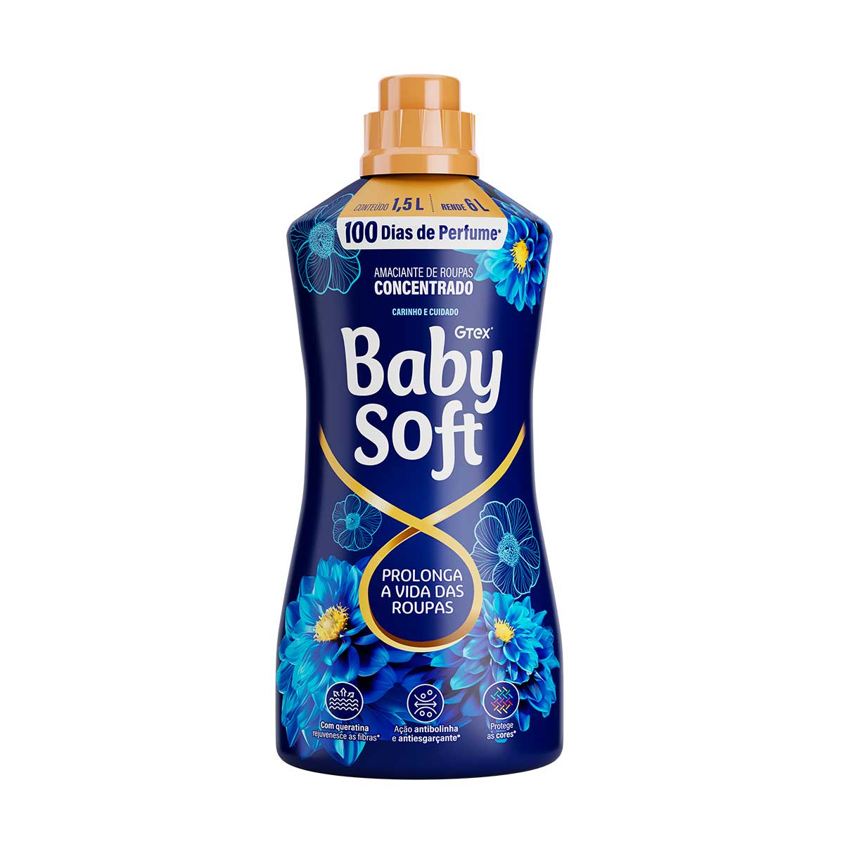 Amaciante Concentrado Baby Soft Carinho 1,5L