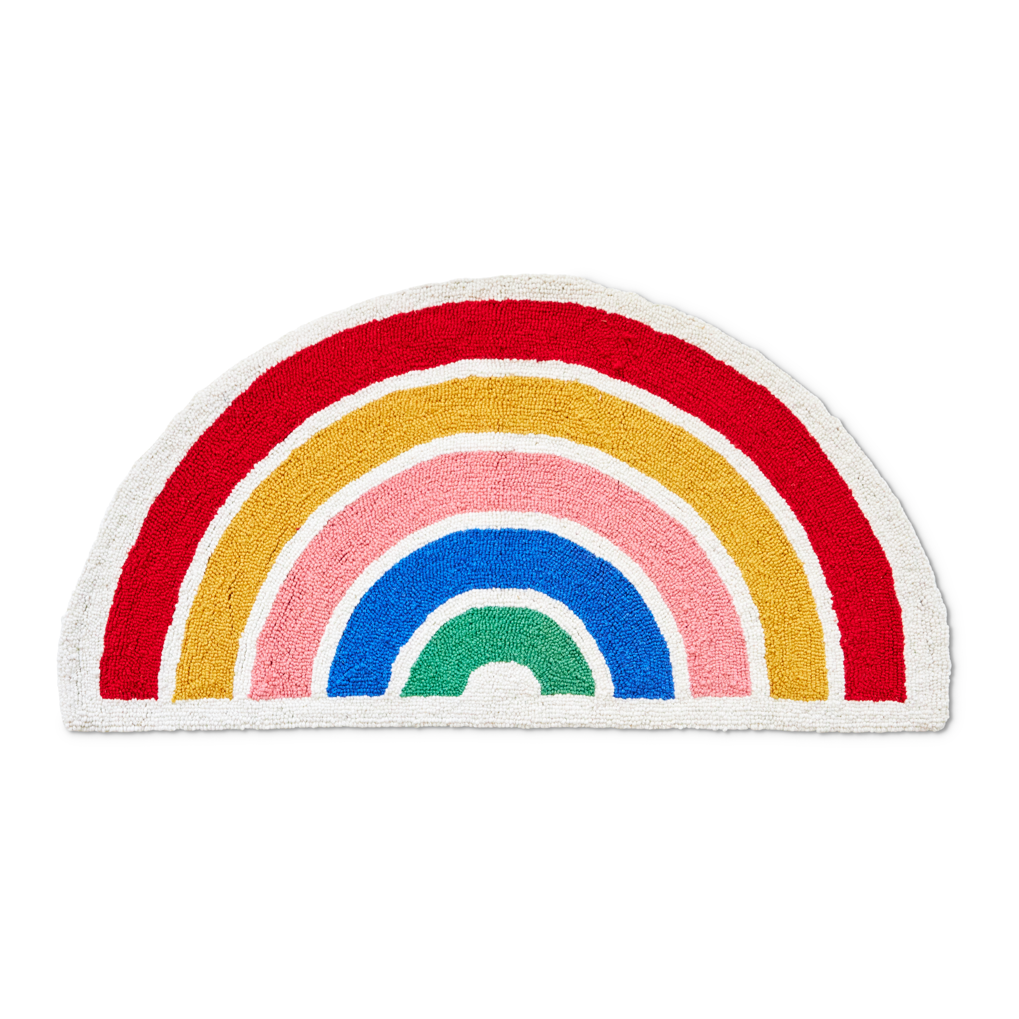 Shaped Rainbow Hook Rug