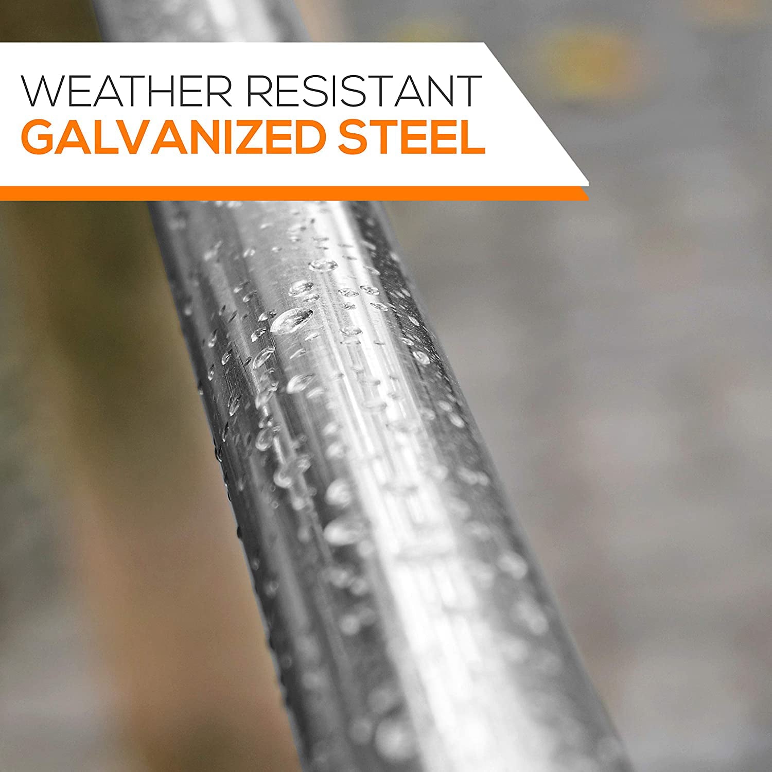 SereneLife 2 Step Weather Resistant Galvanized Steel Trampoline Access Climbing Ladder - 4.7 inch.