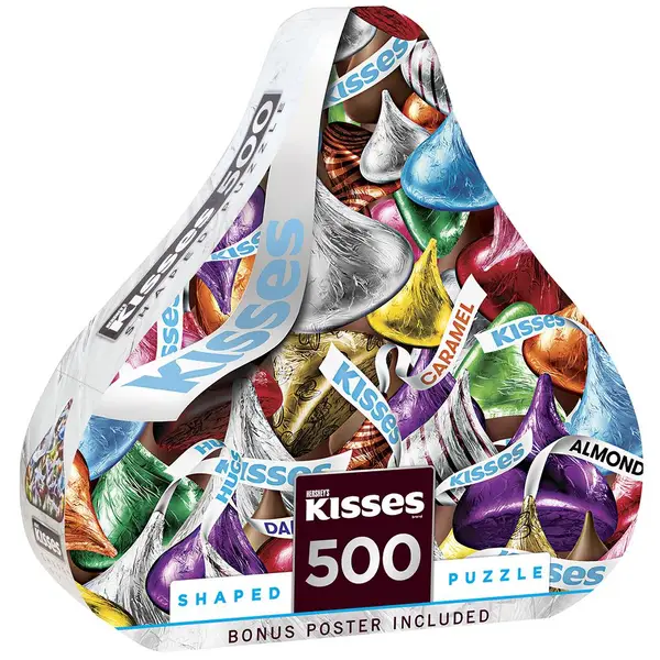 Masterpiece Puzzle 500-Piece Hershey Shaped Kiss Shaped Puzzle