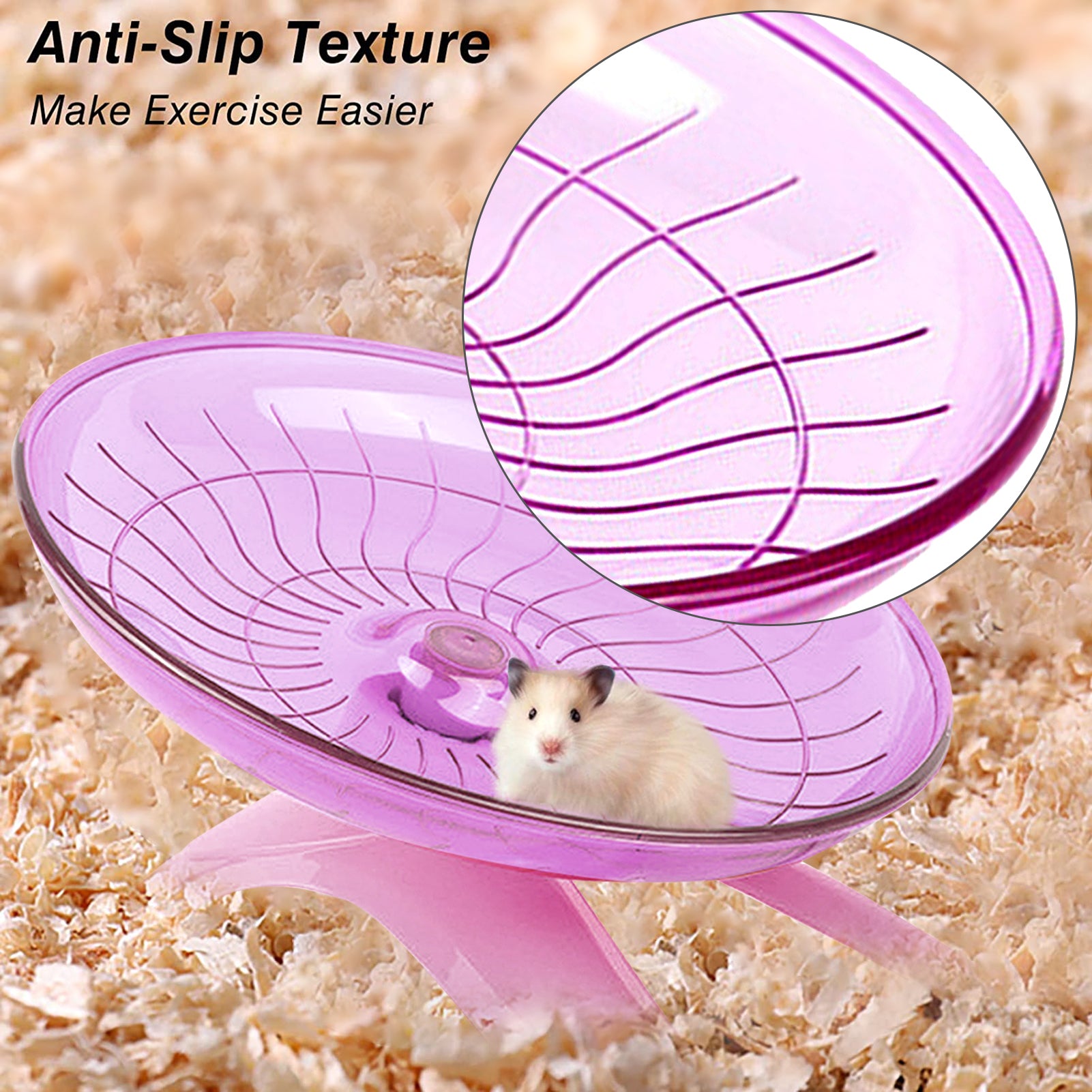 ASENKU Hamster Wheel，Super Silent Hamster Flying Saucer，Exercise Wheel and Running Wheel for Dwarf Hamster，Gerbil Rat and Small Animals