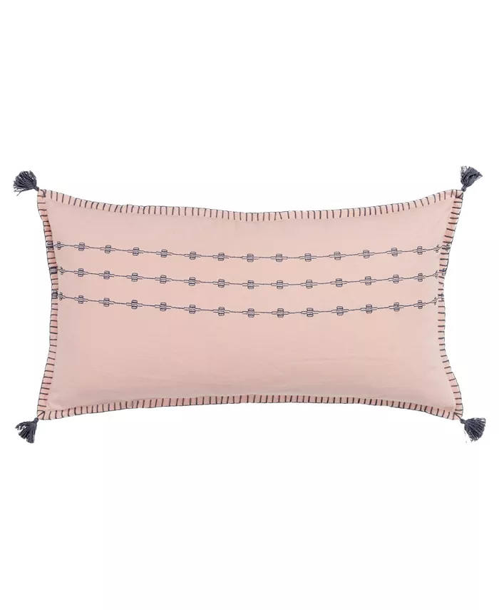 Rizzy Home Stripes Polyester Filled Decorative Pillow， 14