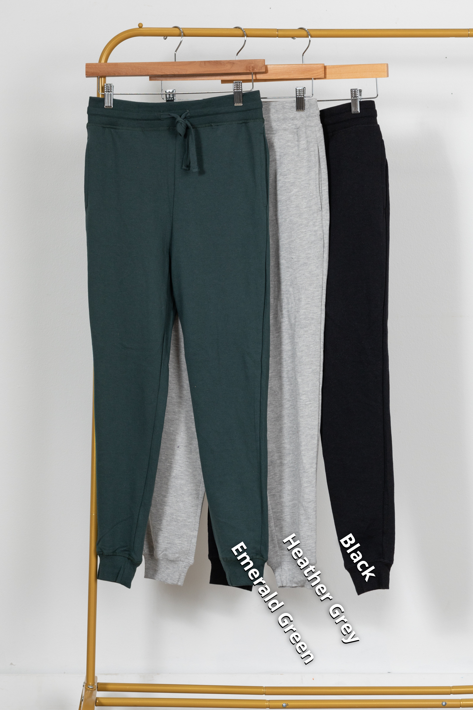 French Terry Cuffed Skinny Joggers