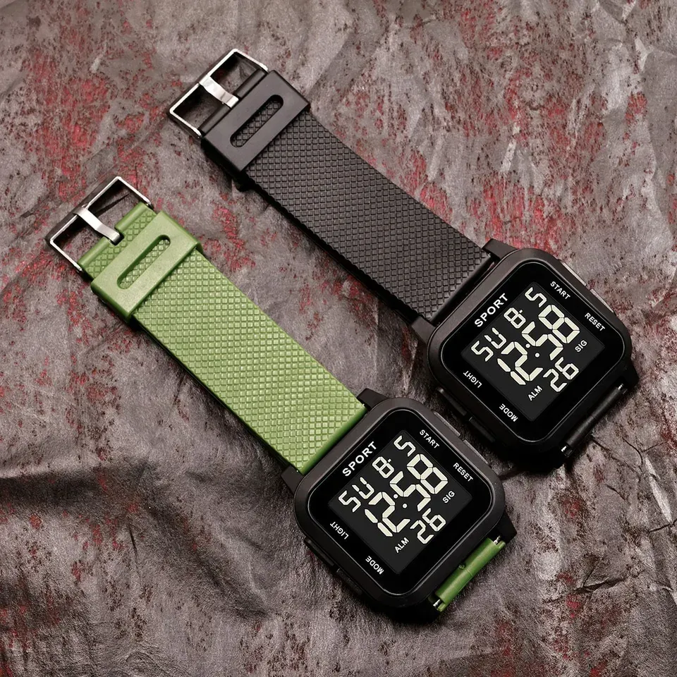 LIUYANGTIAN Kids Digital Watch Waterproof Military Electronic Wristwatch for Boys Teen Outdoor Sports Alarm Clock Multifunctional LED Watch