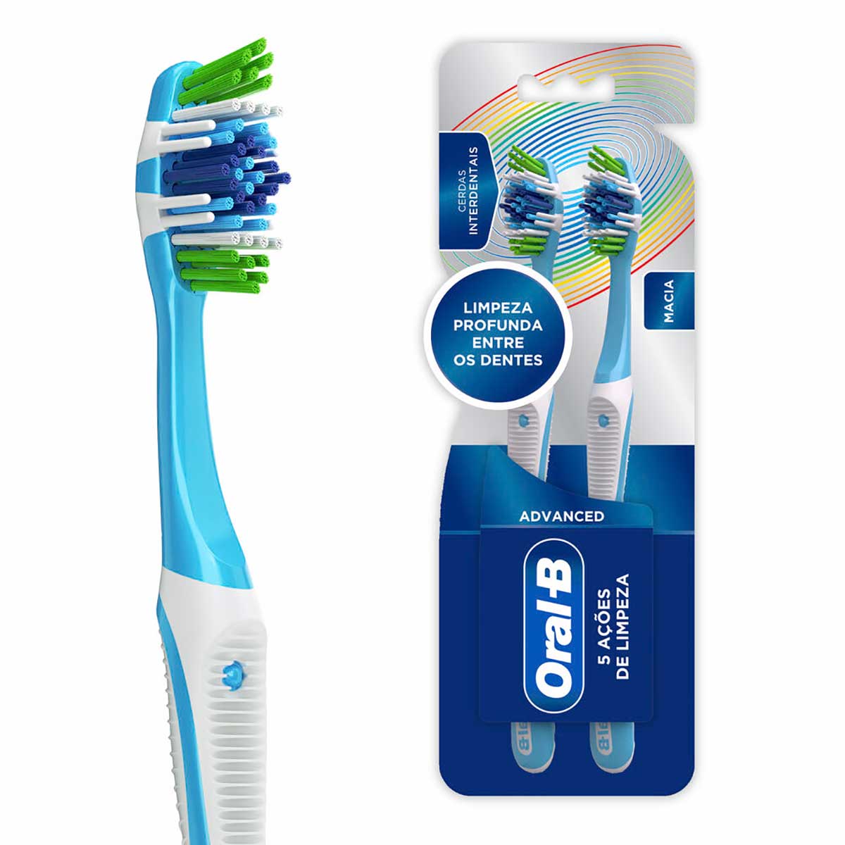 Escova Dental Oral-B 5 Acoes de Limpeza 2 Unidades