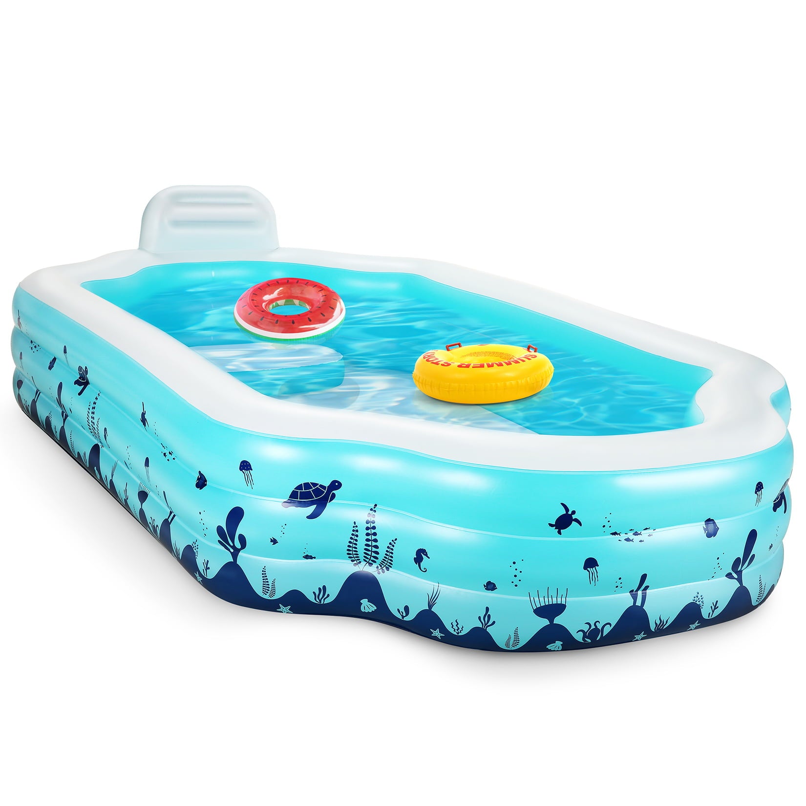 Funcid Inflatable Pool， Inflatable Swimming Pool for Kids and Adults， 120
