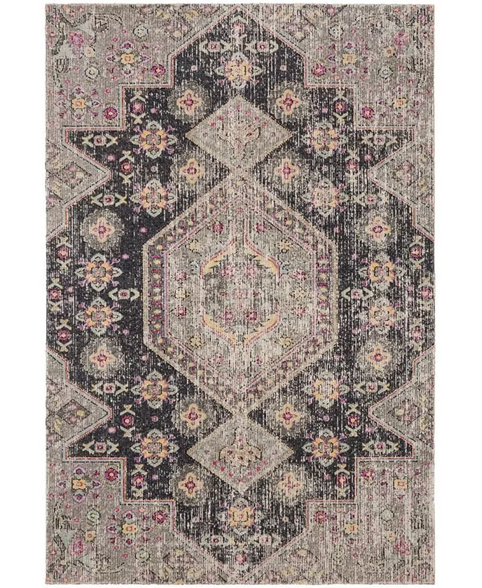 Safavieh Montage Black and Multi 3' x 5' Outdoor Area Rug