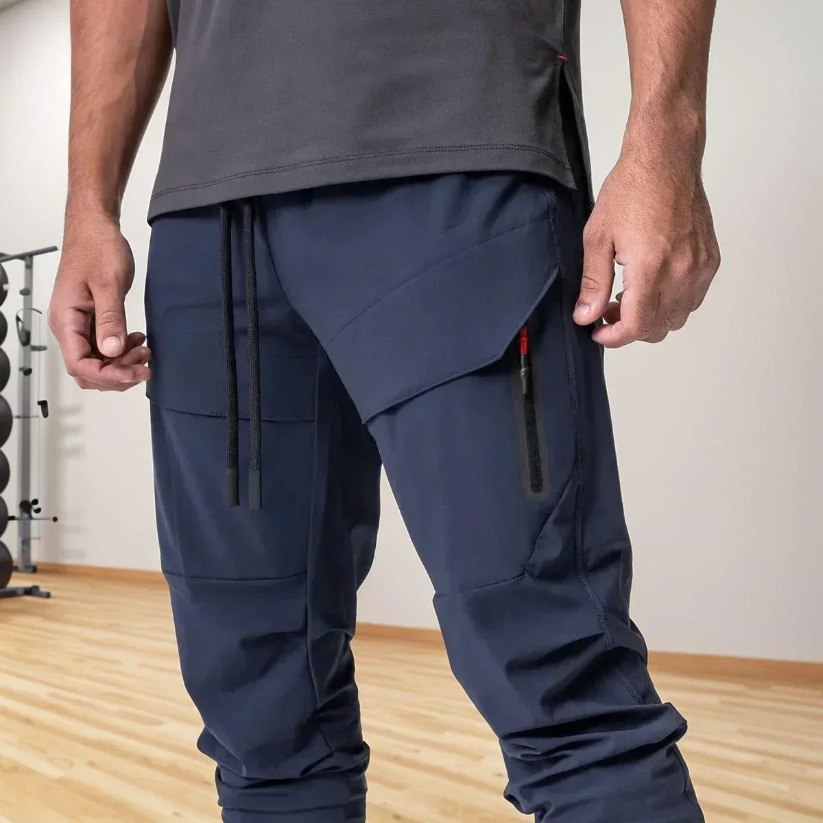 Calça Jogger Performance Titan™ com Suporte Inteligente para Toalha / Liberdade, Estilo e Funcionalidade em Uma Só Peça!