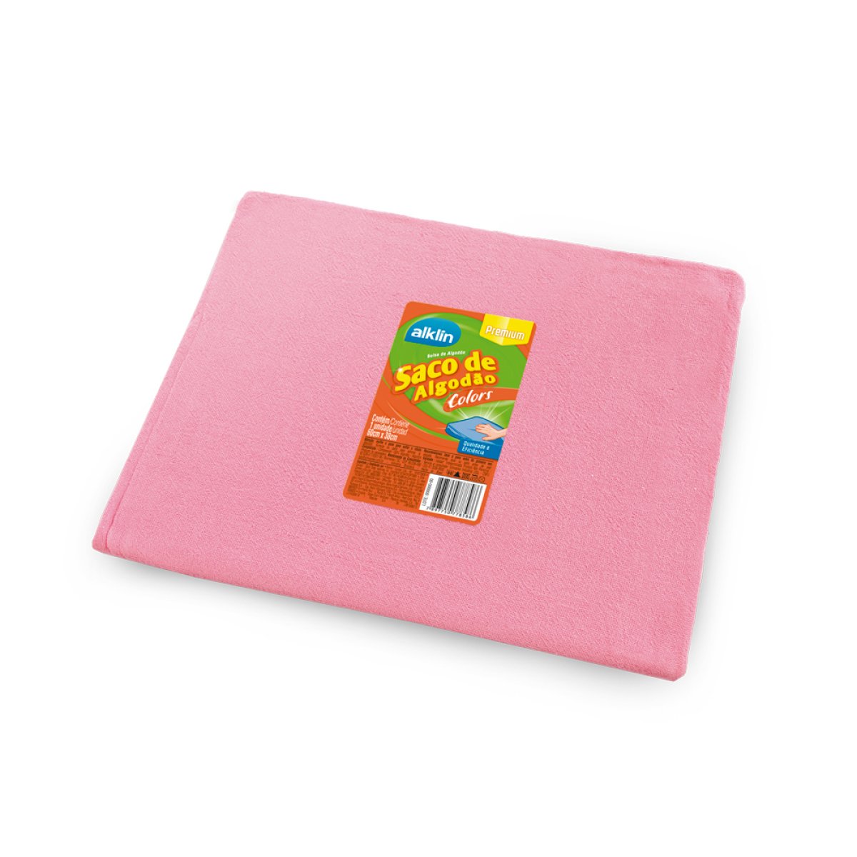 Saco De Algodao Premium colors Alklin 60x38 cm