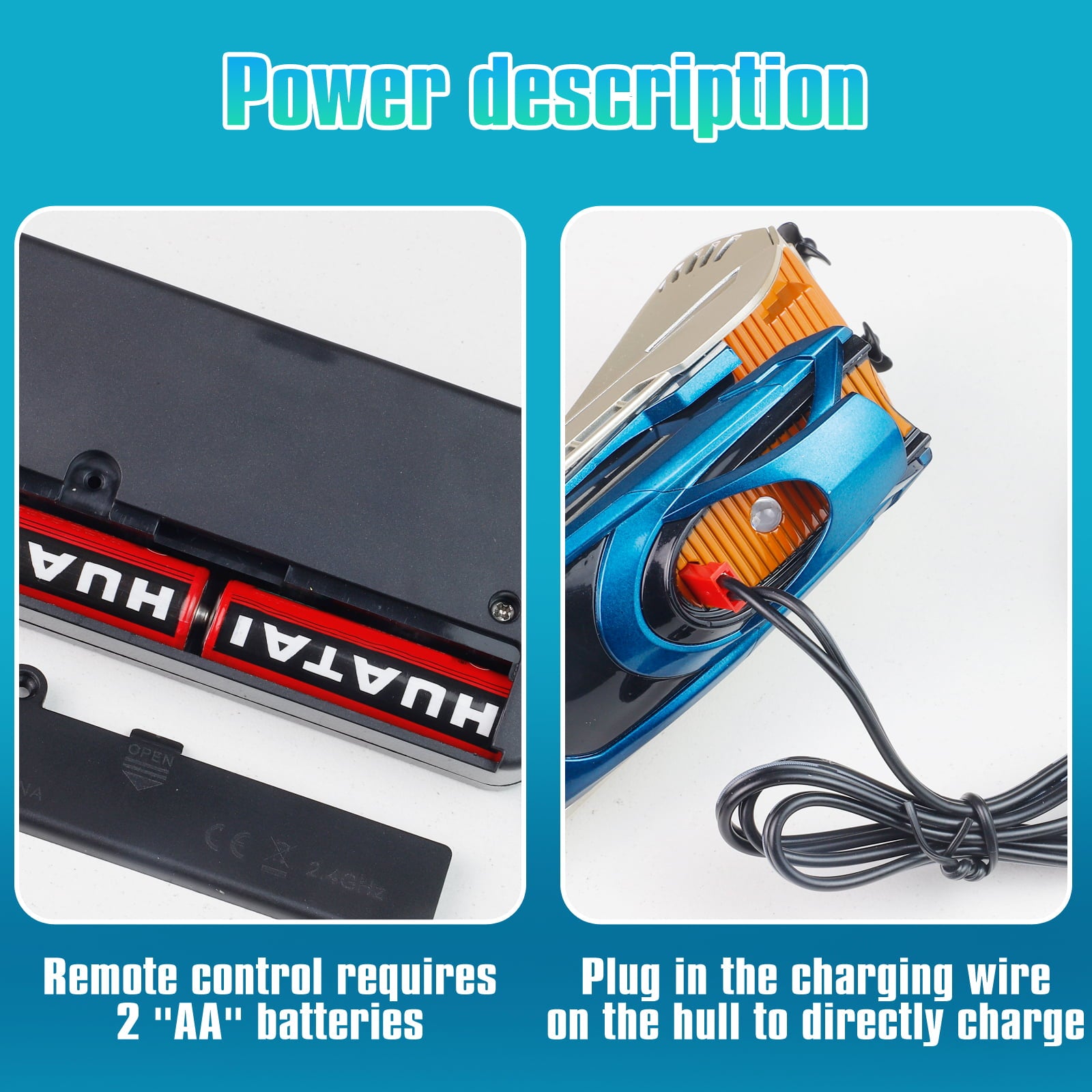 RC Remote Control Luxury Boat For Kids 2.4Hz and 20+ MPH High-Speed Pool Toy Ship For Boys