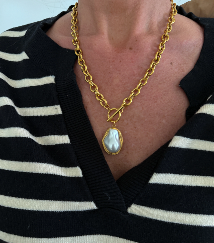 PRE-ORDER Pearl Drop Necklace apx 4/30