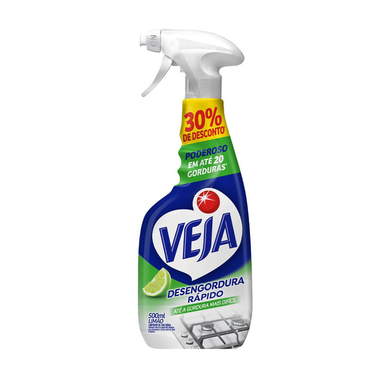 Veja Desengordura Rapido Limpador Spray Limao 500ml Oferta