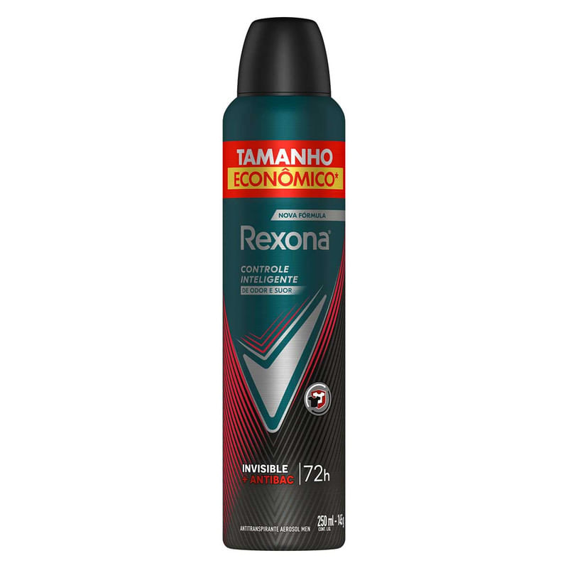 Antitranspirante Aerosol Rexona Men Antibacterial+Invisible 250 ml